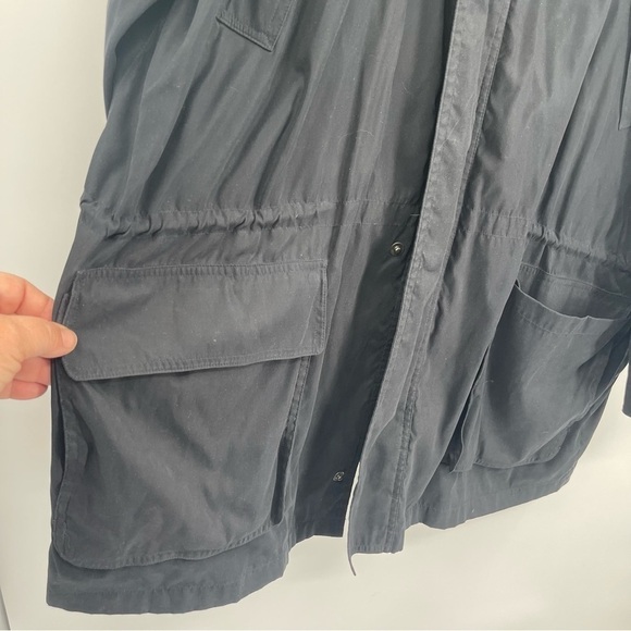 Brooks Brothers Jacket Men's XL Black Longline Long Sleeve Collared Full Zip - Picture 6 of 11